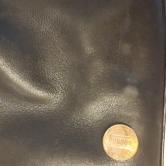 Vintage 90s 100% Leather Nine West Black Shoulder Bag - Picture 14 of 15